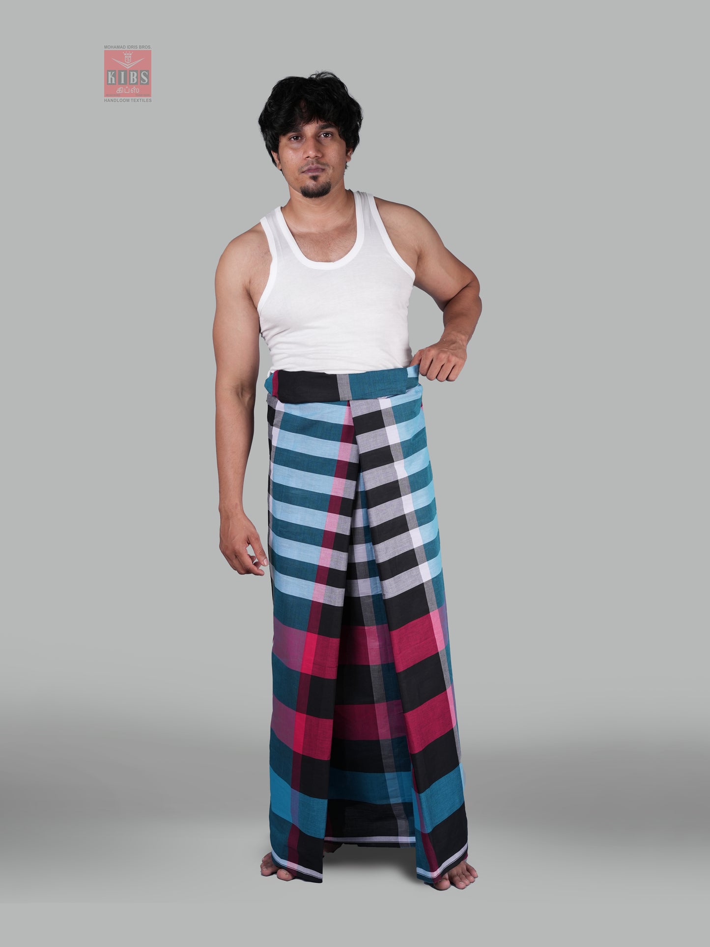 2.10 Mtrs Classic Fancy Colour Lungie Model 2