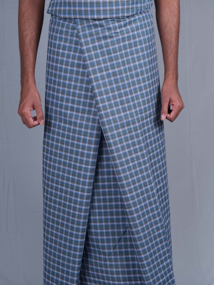 2.20 Mtrs Dolphin Grand Mini Check Lungie Model 10