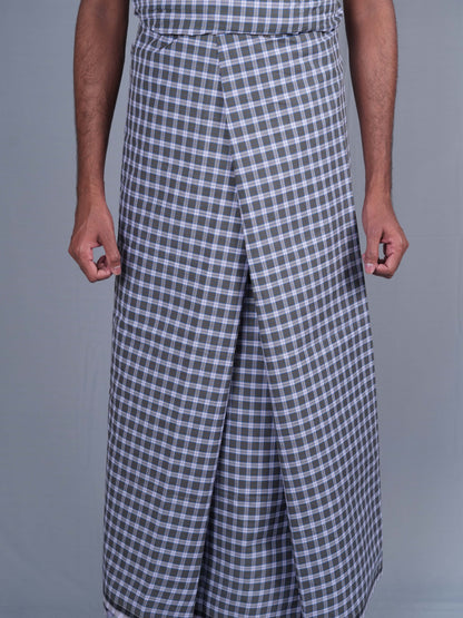 2.20 Mtrs Dolphin Grand Mini Check Lungie Model 6