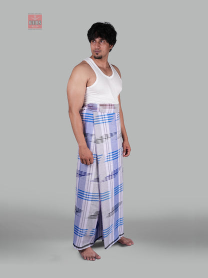 2.10 Mtrs Classic Fancy Colour Lungie Model 4