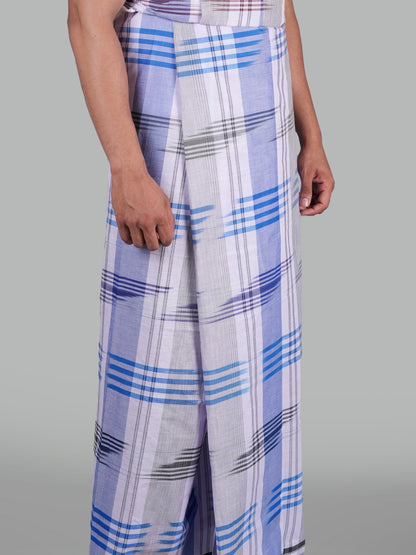 2.10 Mtrs Classic Fancy Colour Lungie Model 4