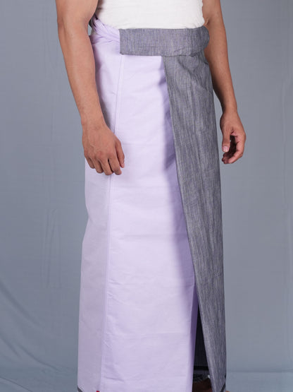 2.20 Mtrs 303 Supreme White Check  Lungie Model 4