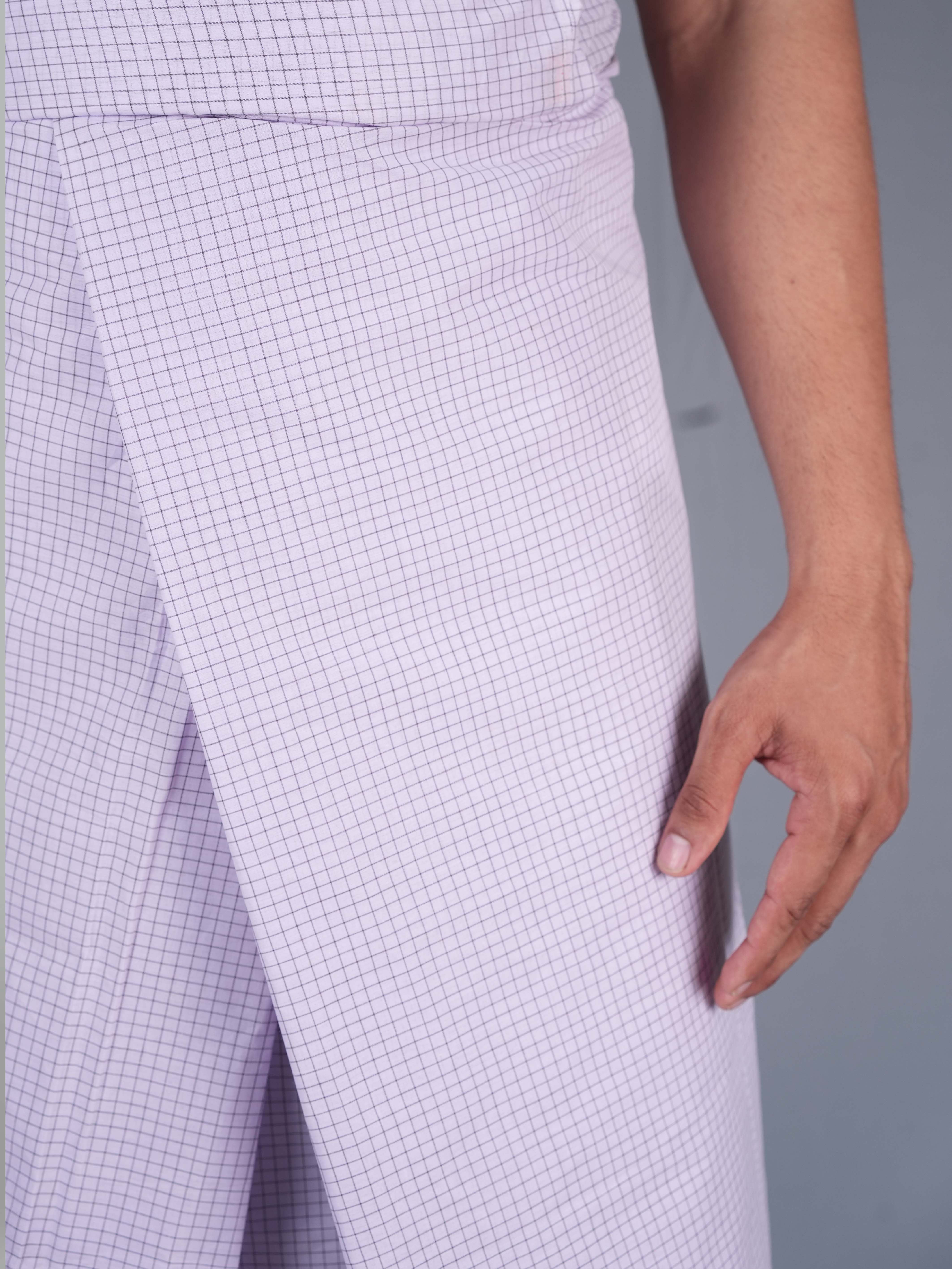 2.20 Mtrs Legend Promax White Check Lungie Model 4